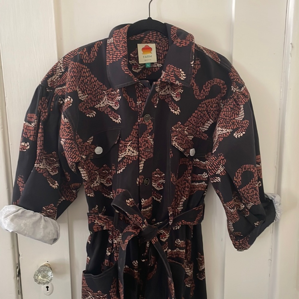 Print Denim Farm Rio Jumpsuit